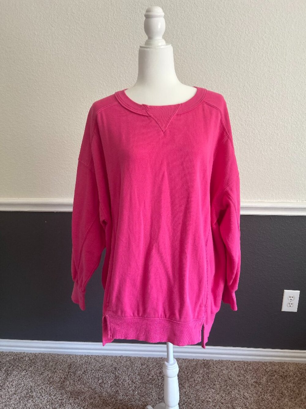 Free People Movement oversized crewneck sweatshirt